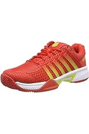 K-Swiss Performance KS Tfw Express Light HB, Zapatillas de Tenis Mujer, Rojo (Fiesta/White/Neon Citron 50), 41.5 EU