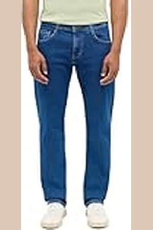 Mustang Style Denver Straight Jeans, Azul Medio, 50W x 30L para Hombre