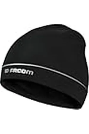 Facom Gorro Polar para Hombre, con Bandas Reflectantes y Logotipo, Color Negro, Talla TU, , Talla única