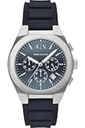 Armani Exchange Reloj Analógico para Hombres de Cuarzo con Correa en Silicona AX4185