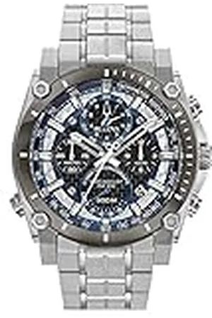 BULOVA Reloj Cronógrafo para Hombre de Cuarzo con Correa en Acero Inoxidable 98B316