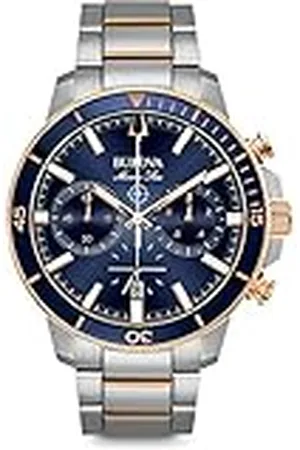 BULOVA Reloj Cronógrafo para Hombre de Cuarzo con Correa en Acero Inoxidable 98B301