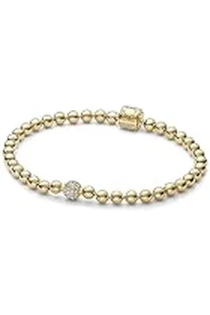 PANDORA Signature Pulsera con engaste pavé y cuentas, 17