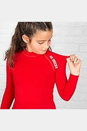 Ho soccer Camiseta térmica niño Manga Larga roja Performance