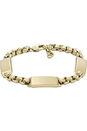 Fossil Pulsera de Cadena para Hombre Drew de Acero Inoxidable en tono dorado, JF04695710
