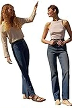 Trendyol Twoaw23je00199/Koyu Mavi Jeans, , 36 para Mujer