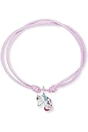HERZENGEL Pulsera de nailon para niñas y niños, con colgante de esmalte, cierre de ojal, longitud ajustable, sin níquel, Eine Grösse, Nailon, No es una piedra preciosa