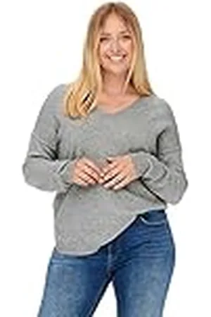 ONLY Carmargareta LS Jersey Knt Noos Punto, Color Gris, 52/54 para Mujer