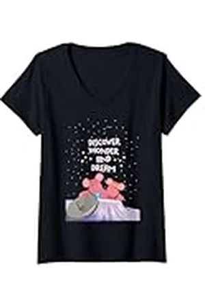 Clangers Mujer Descubre Wonder And Dream Stars Retro Camiseta Cuello V