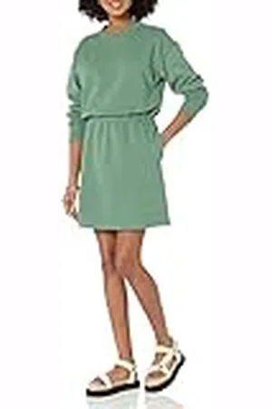 Amazon Vestido Tipo Sudadera con Cintura Ajustada (Disponible en Tallas Grandes) Mujer, , XXL