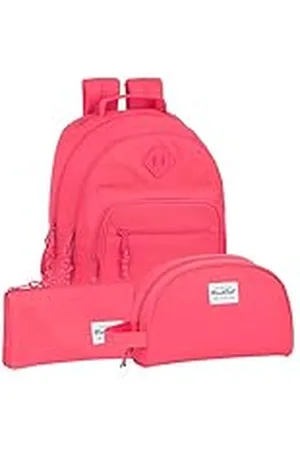 Safta | Pack 3 Piezas BLACKFIT8 FRESA Mochila, Estuche y Neceser BLACKFIT8 - Mochila, Estuche y Neceser Diseño Único y Licencia Oficial BLACKFIT8