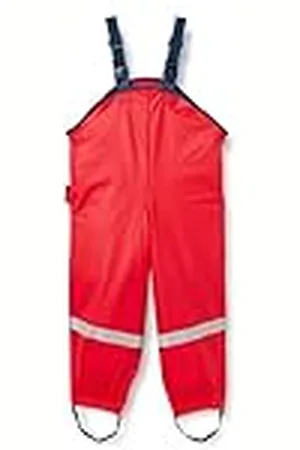 Playshoes Fleece-bib Shorts, Pantalones impermeable Unisex niños, (Red), 140 (9-10 Yrs)