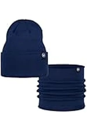 Buff ® Dúo Pack Knitted Gorro Lilon Midnight Azul Marino y Knitted Braga de Cuello Lilon Midnight Azul Marino Talla única Adulto