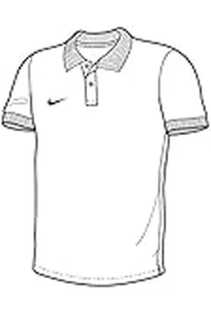 Nike TS Core Camiseta de Polo de Fútbol de Manga Corta, niños, Blanco/Negro, XL