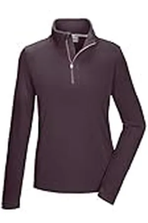 Killtec KSW 101 WMN FLC SHRT 40880-000 - Camiseta de Forro Polar para Mujer con Cuello Alto y Cremallera (Talla 40), Color