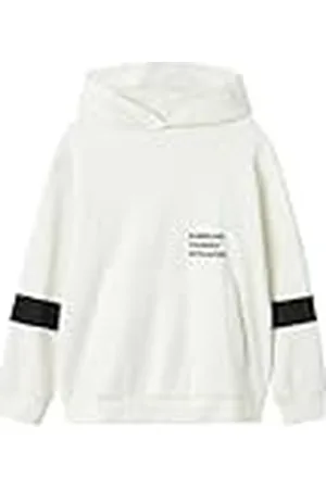 NAME IT Nkmnoas LS RLX Sweat WH BRU Sudadera con Capucha, , 122 cm-128 cm para Niños