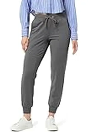 THE DROP Pantalón Jogger para Mujer, Grace Supersuave, con Bajo Acanalado y Elástico, , S
