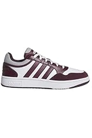 adidas Hoops 3.0 Shoes, Zapatos Hombre, Cloud White/Maroon/Grey Two, 36 EU