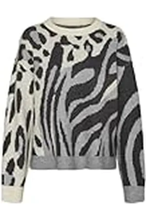 VERO MODA Vmkai LS O-Neck Jersey Ga Boo Punto, , L para Mujer