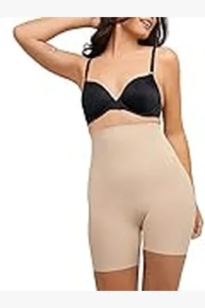 Maidenform Sleek Smoothers-Hi-Waist Short Pantalones moldeadores, , L para Mujer