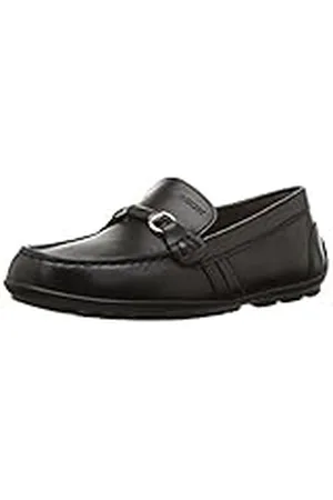 Geox J NEW FAST BOY C, Mocasines para Niños, BLACK, 33 EU