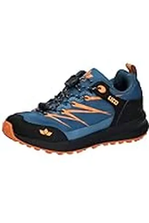 LICO Sheffield, Zapatillas de Trekking Unisex niños, Azul petróleo, Negro y Naranja, 29 EU