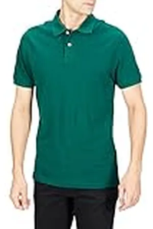 Amazon Polo de Piqué de Algodón de Ajuste Entallado Hombre, , L