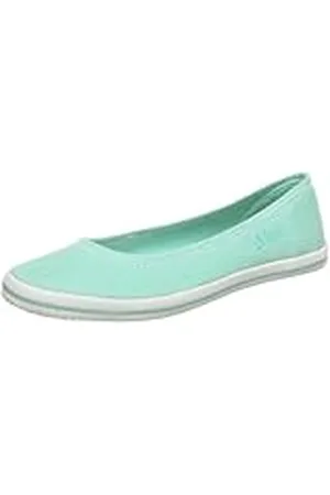 QS by s.Oliver Bailarinas Casuales para Mujer, Verde Menta 703, 37 EU