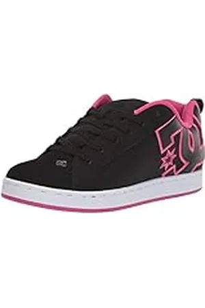DC Comics Originals Shoes Court Graffik Zapato, Multicolor (Black/Pink Stencil), 38 para Mujer