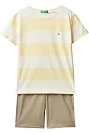 Benetton Pig(T-Shirt+Short) 3ERS0P06G Juego de Pijama, , S para Niños