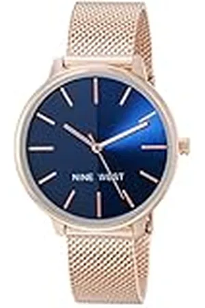 Nine West Reloj de Pulsera de Malla para Mujer