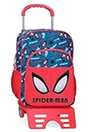 Marvel Joumma Spiderman Authentic Mochila Escolar con Carro 30x40x13 cms Poliéster 15,6L