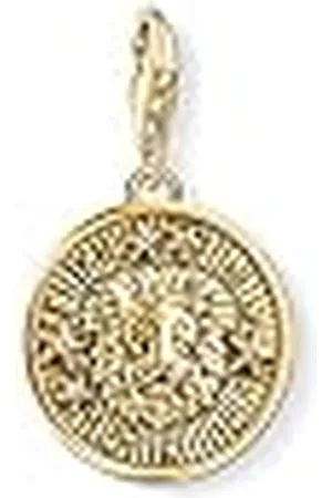 Thomas Sabo Colgante de Mujer "Charm Zodíaco Leo Charm Club", Plata de Ley 925, Dorado