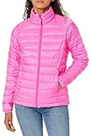 Amazon Chaqueta Acolchada Ligera de Manga Larga, Plegable, Resistente a la Lluvia (Disponible en Tallas Grandes) Mujer, , S