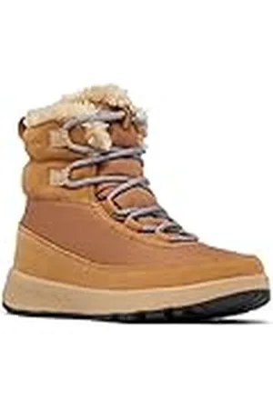 Columbia SLOPESIDE PEAK LUXE botas de nieve impermeables Mujer , Verde (Curry x Black), 36 EU