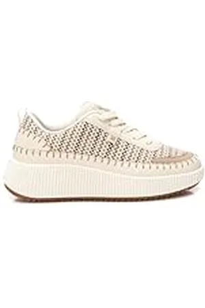 Xti Zapatilla Mujer Beige - Calzado Cómodo y Versátil - Moda Casual - Modelo 14359105 (Talla 36)