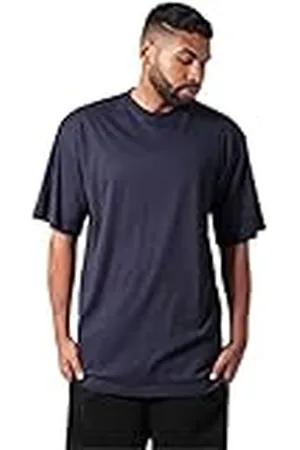 Urban classics Camiseta básica de Manga Corta de Hombre, Cuello Redondo Normal, de algodón Grueso, Largo Oversize, Distintos Colores, Tallas S-6XL