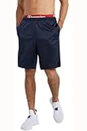 Champion Pantalones cortos para hombre, de la marca , diseño con rejilla y bolsillos