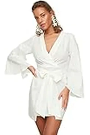 Trendyol Mujer Beachwear Mini Shift Fit Vestido Tejido de Ajuste Regular, Ropa de Playa, , 42