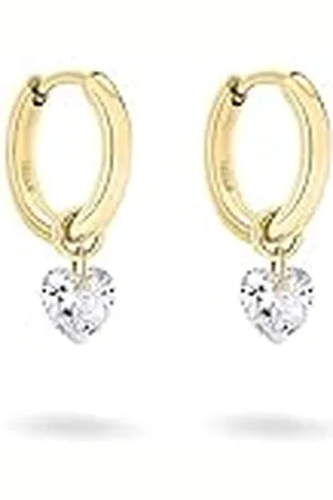 Tamaris Pendientes de aro TJ-0366-E-16, 1,6, Acero inoxidable, Cubic Zirconia
