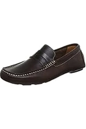 SELECTED Sel Cano Leather, Mocasines Hombre, Marrón (Braun (Brown), 43