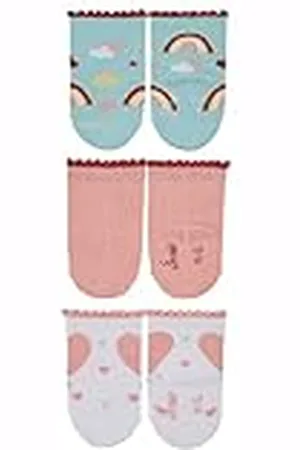 Sterntaler Baby-söckchen 3erpack Regenbogen Calcetines, Rosa Pastel, 0 para Bebés