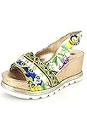 Högl Högl Seaside, Sandalias con Plataforma Mujer, Multicolor (Blau/Multi 3299), 37.5 EU