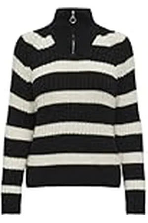 ONLY Onlleise Freya LS Zip High Neck Knt Noos Suéter, , M para Mujer