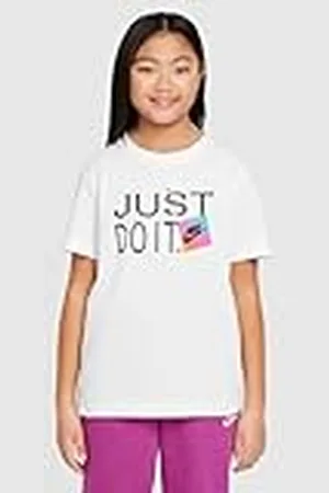 Nike Camiseta Sportswear para Niños Mayores, White, HM5852-100, M