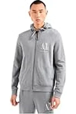 Armani Exchange Icon Project Kapuzen-Sweatshirt, Bestickt Mit Reißverschluss Sudadera, , S para Hombre