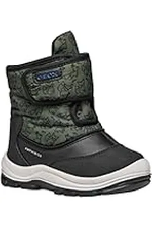 Geox B FLANFIL Boy B ABX, Bota de Nieve, Black/Forest, 25 EU