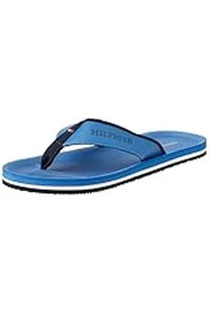 Tommy Hilfiger Sandalias de Dedo para Hombre Comfort Beach Sandal, Azul (Antique Blue), 40