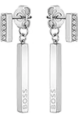 HUGO BOSS Jewelry Pendientes Colgantes para Mujer Colección SAYA en Acero Inoxidable con Cristales - 1580282
