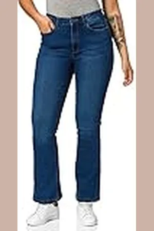 Noisy May Nmsallie HW Flare Jeans Vi021mb Noos, Medio De Mezclilla Azul, 32W x 32L Mujeres